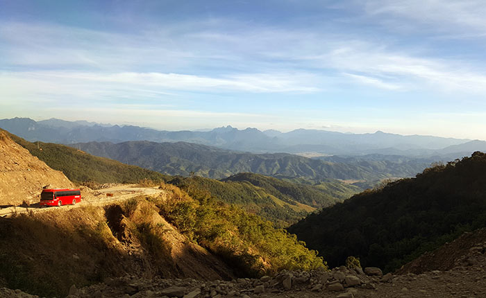 From Vientiane to Luang Prabang by Bus