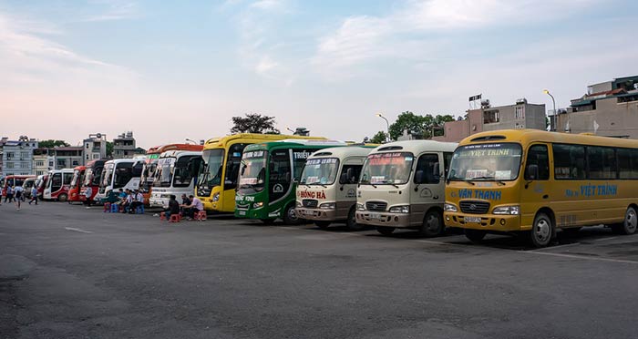 Minibus from Hanoi to Halong Bay